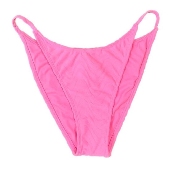 Wild Fable Wavy Textured Pink Bikini Bottoms, Size L, NWT - Picture 1 of 8